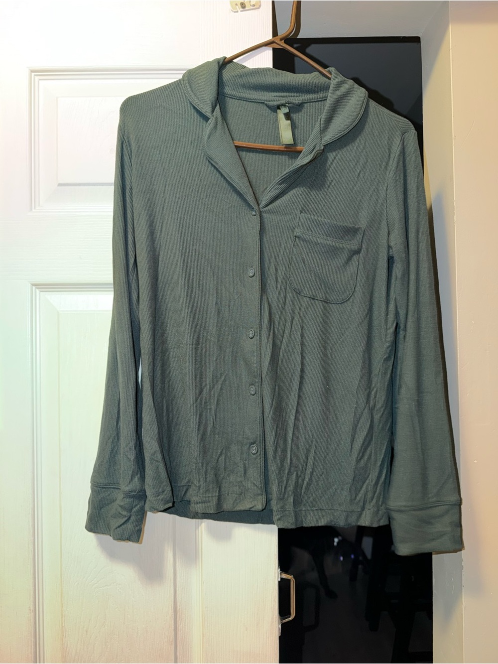 Skims Women’s pajamas 2 piece set Sage Green
